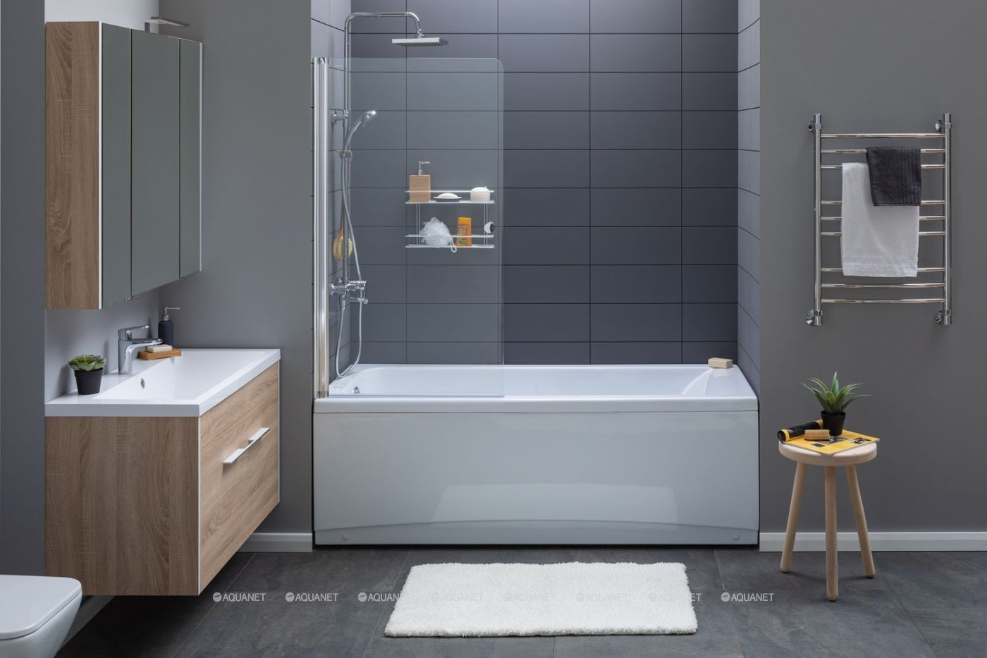 Фронтальный экран Aquanet Bright 175
